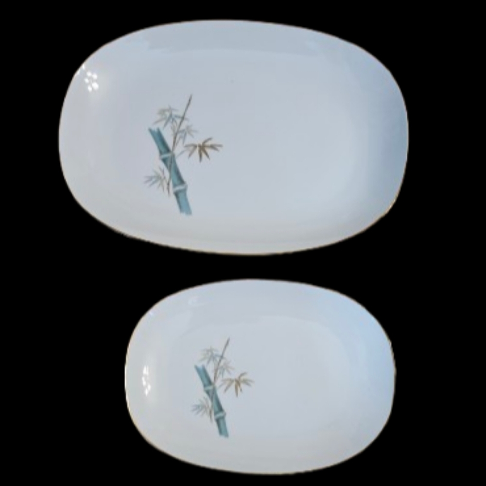 *Vintage Noritake Set Of 2 Serving Platters